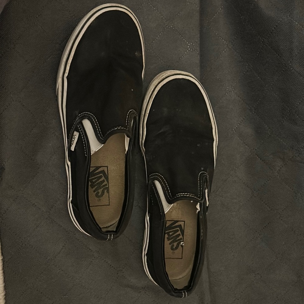 black slip on vans